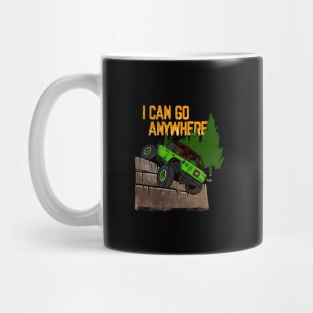 Green Jeep Flex I Can Go Anywhere Mug